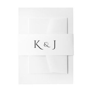 Bandeau De Faire-part Italien Farmhouse Mariage Belly Band pour Invitati
