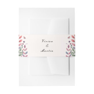 Bandeau De Faire-part Jardin d'automne avec Mariage de libellules