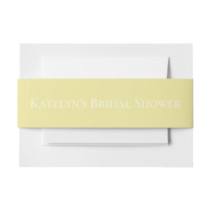 Bandeau De Faire-part Jaune élégant moderne