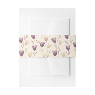Bandeau De Faire-part Joli Botanique violet Mariage Floral