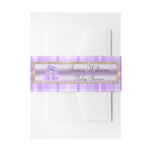 Bandeau De Faire-part Joli Lapin Lilas