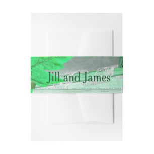 Bandeau De Faire-part Joli Mariage vert
