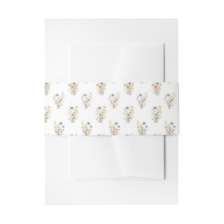 Bandeau De Faire-part Jolie florale de fleurs sauvages