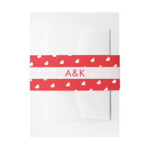 Bandeau De Faire-part Joyeuse Saint-Valentin Moderne Motif d'Amour