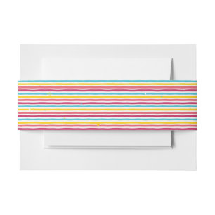 Bandeau De Faire-part Joyeux Bande de ventre coloré brillant