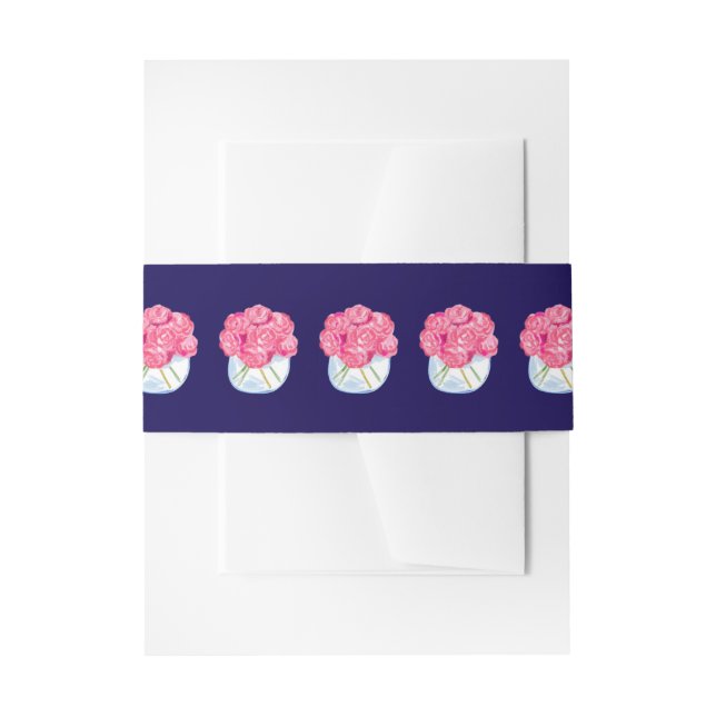 Bandeau De Faire-part Jumeaux en fleurs (Devant example)