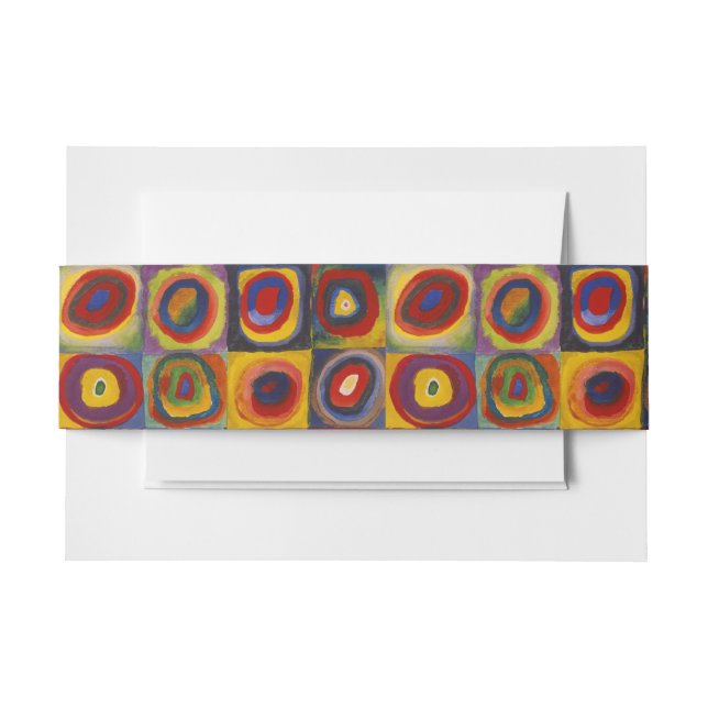 Bandeau De Faire-part Kandinsky Farbstudie Quadrate Colourful Squares (Devant Example)