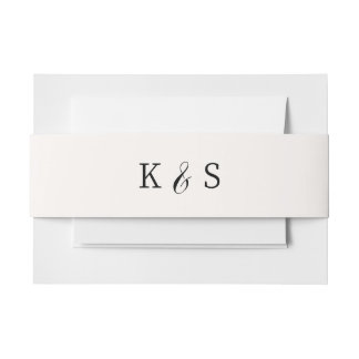 Bandeau De Faire-part Katie Collection Mariage monogramme