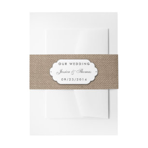 Bandeau De Faire-part La collection de Mariages Burlap & Lace