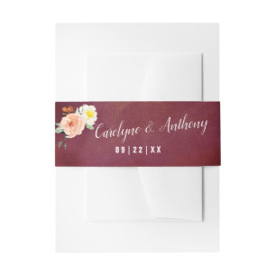 Bandeau De Faire-part La Collection Mariage Romance In Bloom