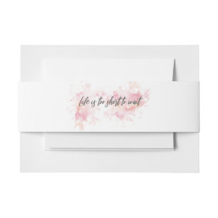 Bandeau De Faire-part La vie est trop courte pour attendre