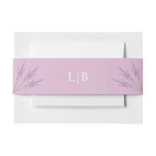 Bandeau De Faire-part Lavande, Mariage