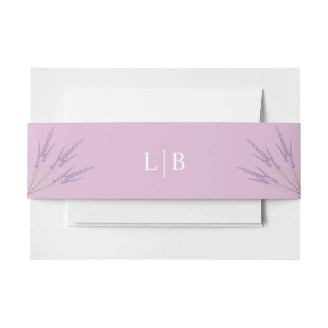 Bandeau De Faire-part Lavande, Mariage (Devant Example)