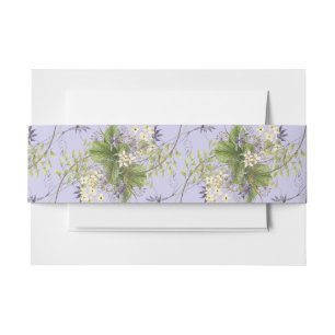 Bandeau De Faire-part Lavande Rustique et Fleur sauvage de l'âge