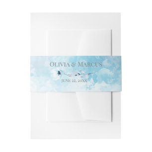 Bandeau De Faire-part Lave-linge bleu ciel