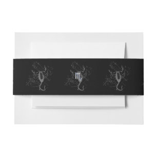 Bandeau De Faire-part Le chrome comme le zodiaque de Scorpion se