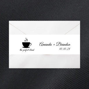 Bandeau De Faire-part Le Mariage de la Typographie de Café The Perfect B