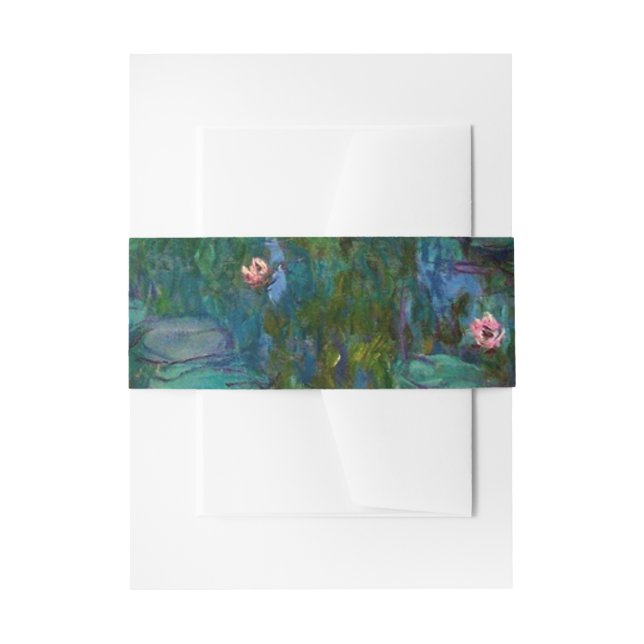 Bandeau De Faire-part L'eau de Monet Lys aquarelle Floral Mariage (Devant example)