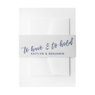 Bandeau De Faire-part L'écriture noire pour avoir et tenir la marine à g