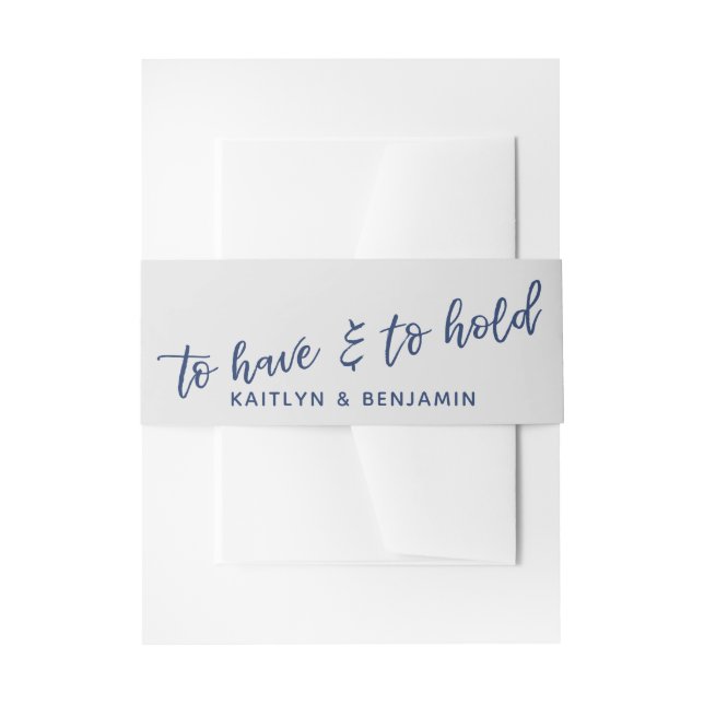 Bandeau De Faire-part L'écriture noire pour avoir et tenir la marine à g (Devant example)