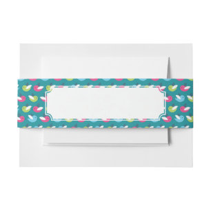 Bandeau De Faire-part Les oiseaux modèlent le bleu