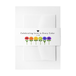 Bandeau De Faire-part 💍LGBT Avec texte et noms s'épanouissent ensemble
