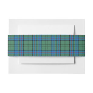 Bandeau De Faire-part Lockhart Scottish Tartan Belly Band