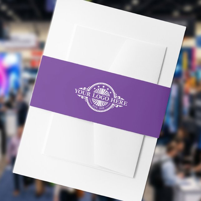 Bandeau De Faire-part Logo personnalisé Violet (Créateur téléchargé)