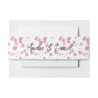 Bandeau De Faire-part Love Heart Mariage personnalisé