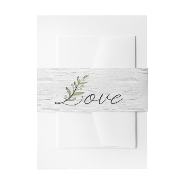Bandeau De Faire-part Love Leaf on White Birch Tree (Devant example)