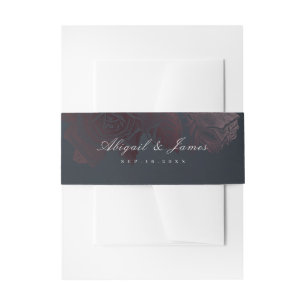 Bandeau De Faire-part Luxe moody mariage vintage botanique