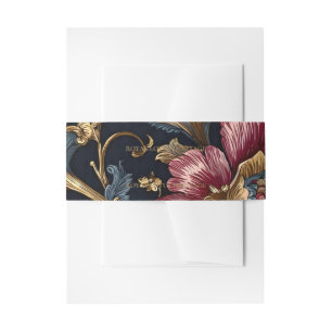 Bandeau De Faire-part Luxury Indian Floral Vintage Royal