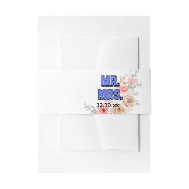 Bandeau De Faire-part M. & Mme (Devant example)