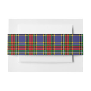 Bandeau De Faire-part MacBeth Scottish Tartan Belly Band