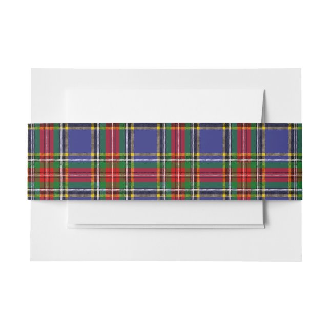 Bandeau De Faire-part MacBeth Scottish Tartan Belly Band (Devant Example)