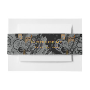 Bandeau De Faire-part Machines de Steampunk (polychromes)