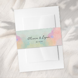 Bandeau De Faire-part Magnifique calligraphie moderne aquarelle abstrait