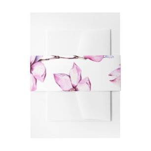 Bandeau De Faire-part Magnolia Floral