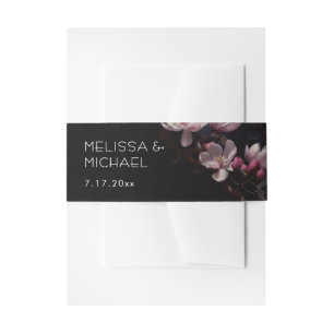 Bandeau De Faire-part Magnolia Mariage Sombre Humeur