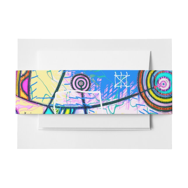 Bandeau De Faire-part Main tirée par EDDArt - Échelle de rêve 1 (Devant Example)