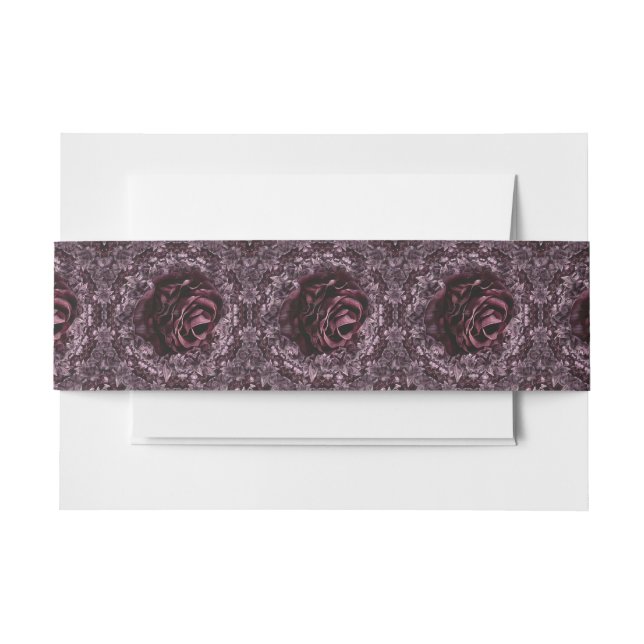 Bandeau De Faire-part Mandala de rose  (Devant Example)