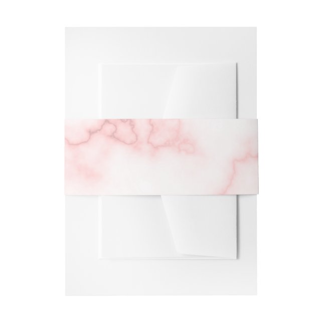 Bandeau De Faire-part Marbre rose Faux élégant (Devant example)