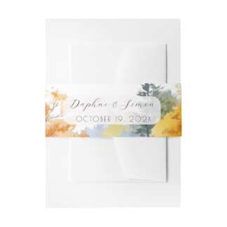 Bandeau De Faire-part Mariage à la Montagne Brumeuse