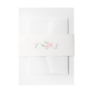 Bandeau De Faire-part Mariage à l'écriture lavande   Ivoire