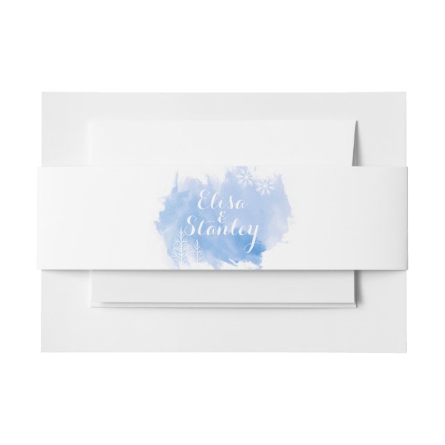 Bandeau De Faire-part Mariage abstrait d'aquarelle moderne (Devant Example)