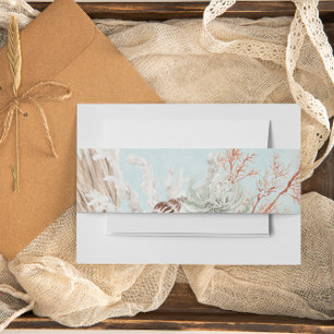 Bandeau De Faire-part Mariage Aqua Ocean & Shells
