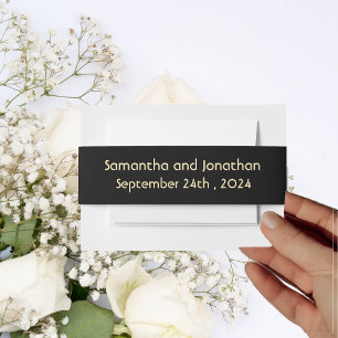 Bandeau De Faire-part Mariage Art Déco Glam Vintage