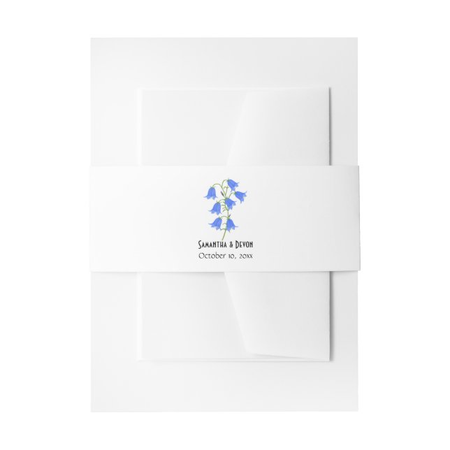 Bandeau De Faire-part Mariage aux jacinthes des bois (Devant example)