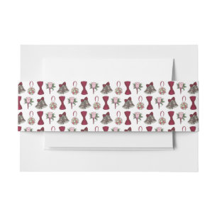 Bandeau De Faire-part Mariage Bells Fleurs Bow Cravate Bridal Rose Bouqu