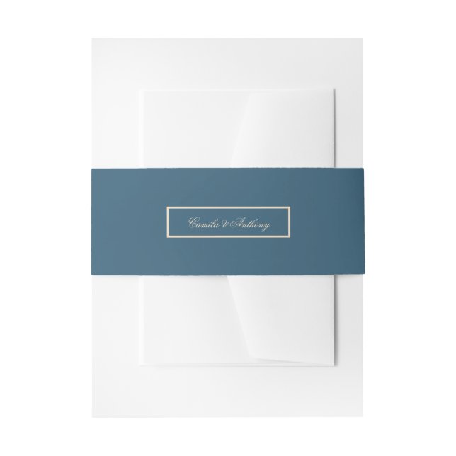 Bandeau De Faire-part Mariage blanc de la marine (Devant example)